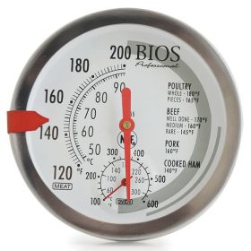 BIOS Professional DT165 Meat and Oven Thermometer with 3-Inch Dial